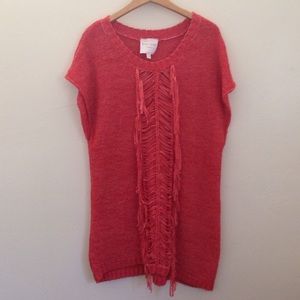 Red Boho sweater